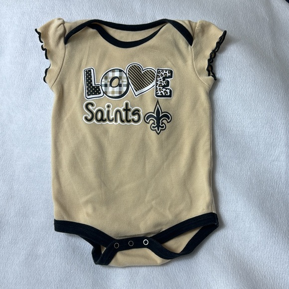 New Orlean Saints Littlest Fan - Cheer & Onesie Duo - Picture 6 of 9